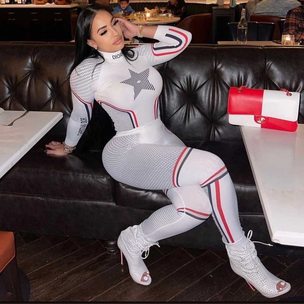 Dior alps leggings and top 2 piece set